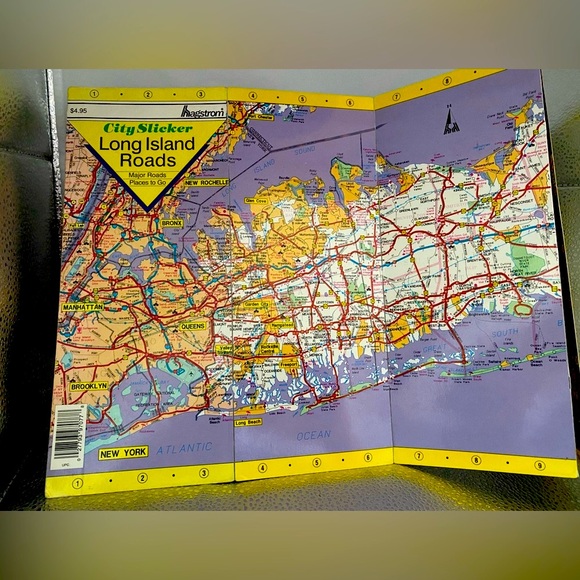 “Long Island” Vintage Road Map by Hagstrom - Picture 3 of 6